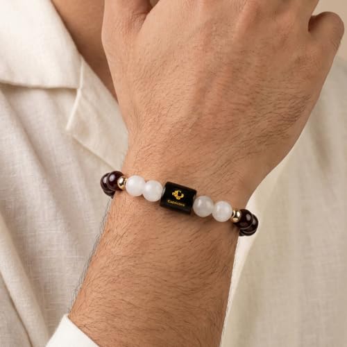 Image of Astrotalk Zodiac Crystal Bracelet | Balances Energy & Enhances Positivity | Certified Healing Crystals with Certificate | Astrology Bracelet for Man & Woman | Gift for Man & Woman