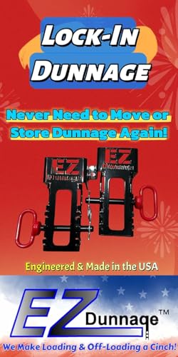 EZ Dunnage™ Stake Pocket Dunnage Lock On- Heavy Duty Removable Dunnage Holder No More Moving Dunnage for Utility Trailers