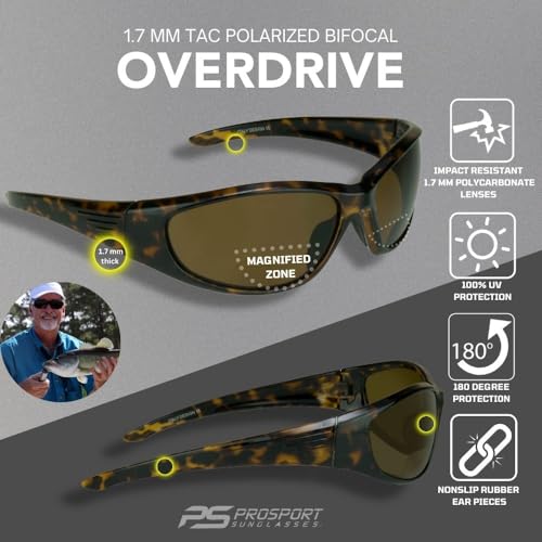 Bikershades Motorcycle Polarized Bifocal Sunglasses for Men +2.00 Amber Lens Matte Tortoise Frame Anti-Glare Dust Wind Resistant2