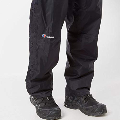 Berghaus Men's Deluge Waterproof Breathable Overtrousers | Durable | Comfortable Overtrousers, Black, S Regular (31") - Image 5