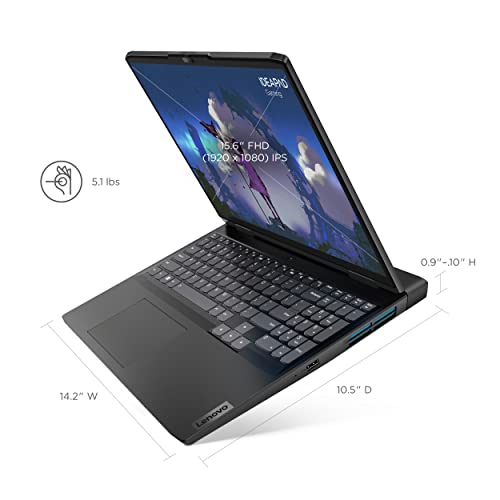 Image of Lenovo IdeaPad Gaming 3i - 2022 - Everyday Gaming Laptop - NVIDIA GeForce RTX 3050Ti Graphics - 15.6 inch FHD Display - 8GB Memory - 512GB Storage - Intel i7 12th Gen - Onyx Grey