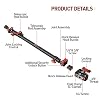 IFOOTAGE Slider Support Arm with Super C Clamp,32inch Large Magic Arm,for Camera Tripod & Monopod,Shark Slider Nano 2,Detachable Structure(One Pcs)