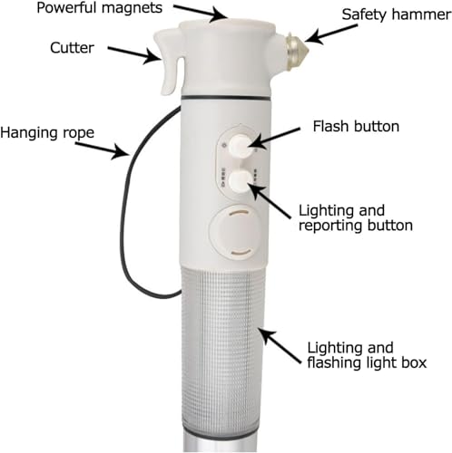 Bastón inteligente Blind Cane con luz LED para discapacidad visual - Bastón electrónico plegable para ancianos y ciegos