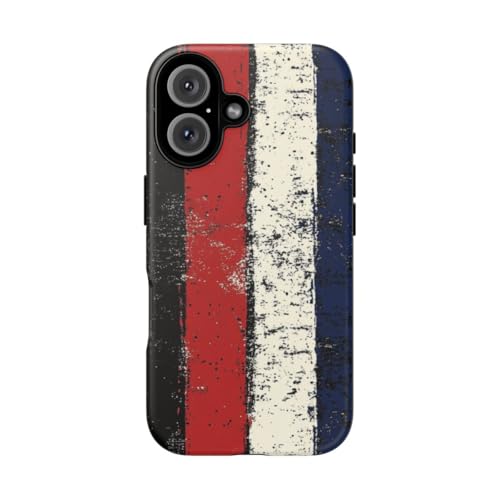 Coque iPhone 16 rayures verticales noir mat rigide