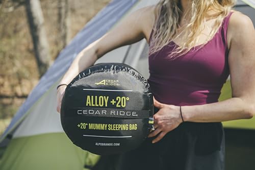 ALPS Cedar Ridge Alloy 20 Bolsa de Dormir – Bolsa de Dormir para Camping de 20 Grados con Aislamiento PolyLoft, Exterior de Poliéster Duradero, Construcción de Dos Capas y Bolsa de Compresión para Camping y Viaje miniatura 7