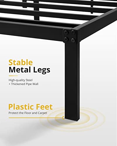 Tatago 16 Inch Heavy Duty Queen Bed Frame, 3500 Lbs Strong Support Metal Platform, Sturdy Steel Mattress Foundation With Storage, No Box Spring Needed, Easy Assembly, Noise-Free And Non-Slip #TOP7
