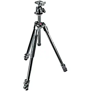 Manfrotto MK290XTA3-BH 290 Xtra Aluminium 3-Section Tripod Kit with Ball Head, Black