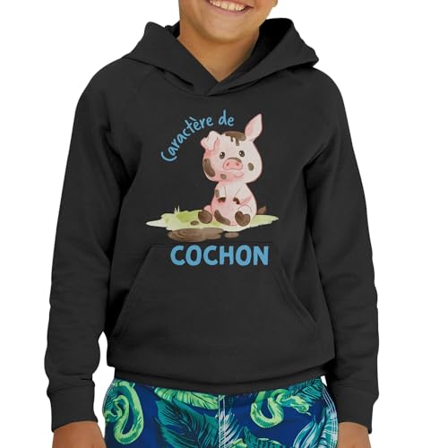 Sweat à capuche enfant Caractère de Cochon vêtement confortable - 2