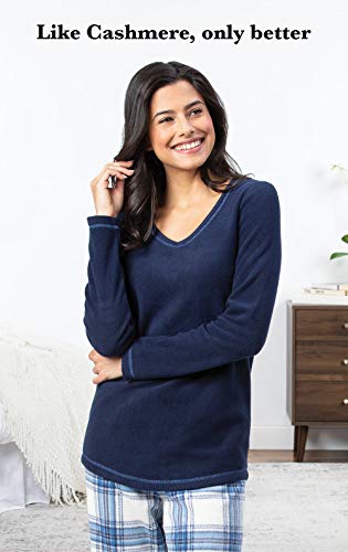 PajamaGram Fuzzy Pajamas For Women - Snuggle Fleece PJ Set For Women3