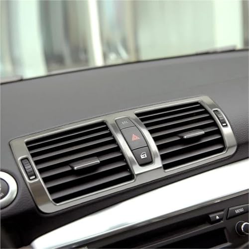Garniture de commande centrale argentée au design premium pour BMW E87 - 3
