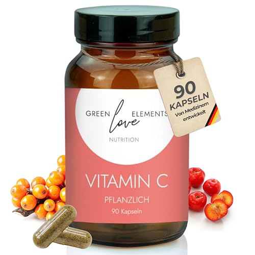 Natürliches Vitamin C aus Camu Camu Acerola Sanddorn & Hagebutte - Hochdosiert und in Deutschland hergestellt