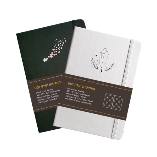 Carnet A5 pages noires Jourmore blanc pour dessin et bullet journal - 3