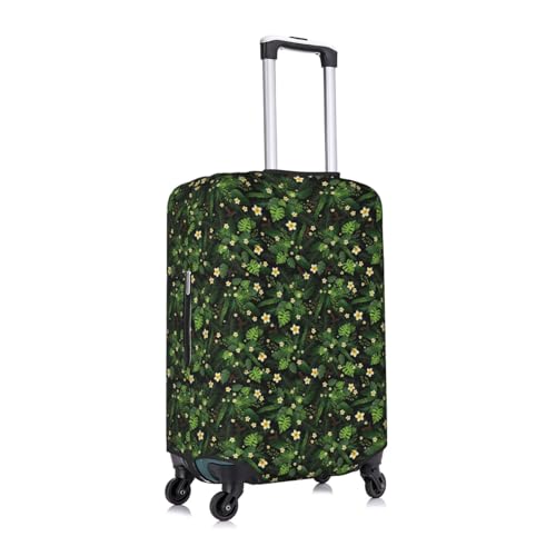 Housse de protection pour bagage imprimé hawaïen en polyester lavable blanc taille S - 2