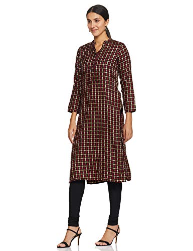 Image of Indigo by Clarks Women's Acrylic Straight Winter Kurta