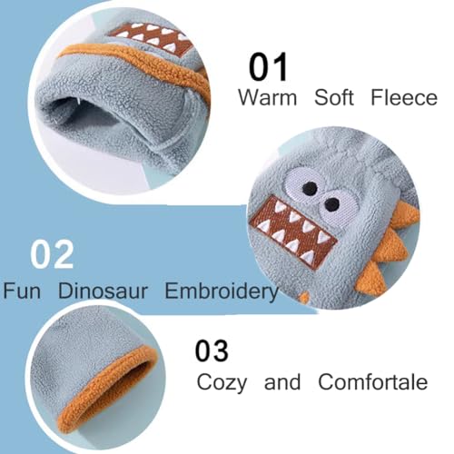 Kids Cold Weather Gloves Winter Full Fingers Polar fleece Gloves Warm Mitten Cartoon Gloves for Boys and Girls3