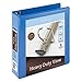 Office Depot Brand Heavy-Duty Easy Open D-Ring View Binder, 2" Rings, 54% Recycled, Blue