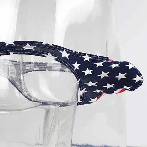 wodceeke Men's USA Flag Panties Underwear Sexy Thongs T-Back G-String Low Rise Briefs Underpants Sissy Lingerie2