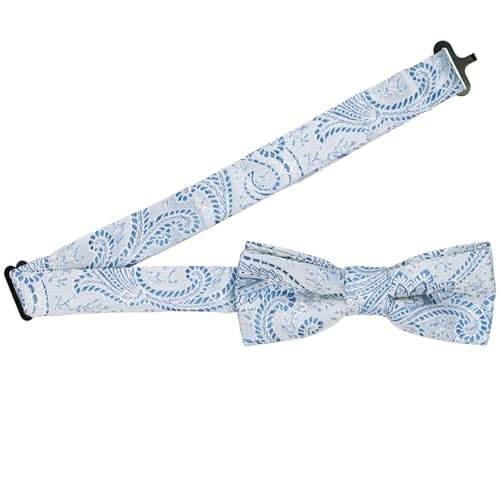 tiemart Boys' Pre-Tied Adjustable Band Collar Bow Tie For 0 to 10 Years Old2