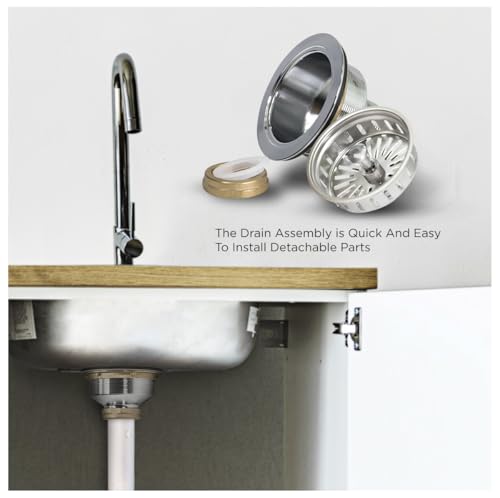 Ensamble Filtro y Tapón para Fregadero 3.5" Acero Inox miniatura 6