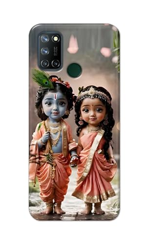 Image of Printed Hard Back Cover for Realme 7i Back Cover (Radha Krishna Love -J2) -190724(EA)