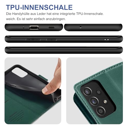 Protection d'écran et étui Samsung A72 vert pour éviter les rayures de clés - 6