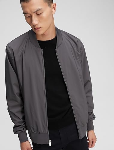 Image of Calvin Klein Men's Matte Logo Zip Bomber Jacket