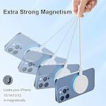MagSafe Charger 2 Pack 15W Magnetic Wireless Charger Fast Charging Pad Compatible with iPhone 16/15/14/13/12 Series & AirPods 3/2/Pro Magnetic MagSafe Charging Pad with Dual Ports - Image 5