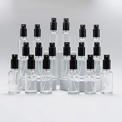 Yizhao 50ml Amber Glass Spray Bottle for Essential Oils, Small Empty Fine Mist Spray Bottle, for Cleaning, Aromatherapy, Cosmetic Sprays, Hair 6 Pcs