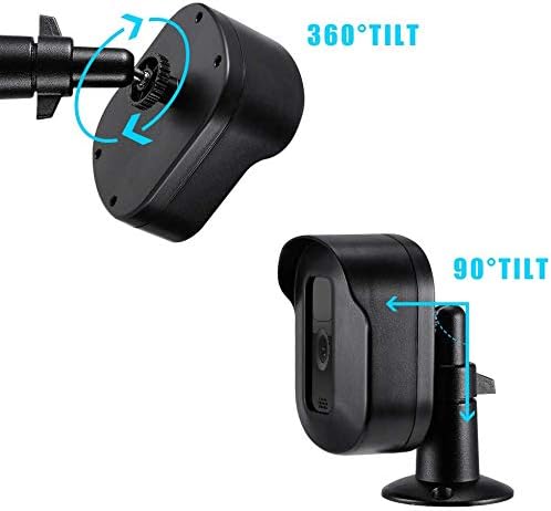 Blink Outdoor Camera Wall Mount Bracket, Hard Protective Case and Metal Mount for Blink XT2 Cameras Weather Proof Adjustable Indoor Outdoor Mount and Cover for Blink Home Security(3 Pack, Black)