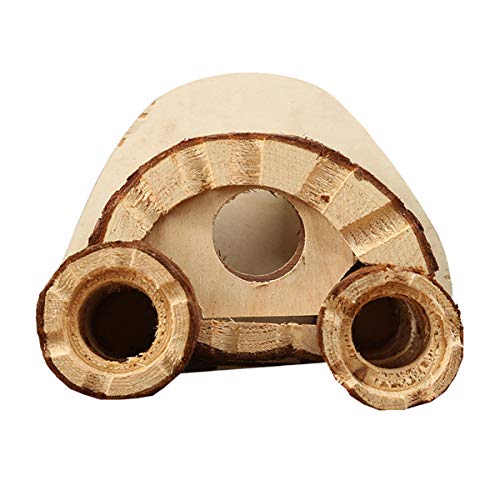 Casa de madeira para hamster anão, esconderijo para animais de estimação, cabana, cabana para dormir