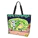 Rick And Morty Hobo Tasche, Fanspack Canvas Crossbody Bag Damen Handtaschen Schultertaschen Damen Canvas Handtasche Hobo Handtaschen Crossbody Bag Canvas Umhängetasche