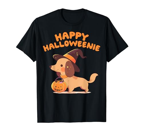 Happy Halloweenie Funny Teckel Trick or Treat T-Shirt