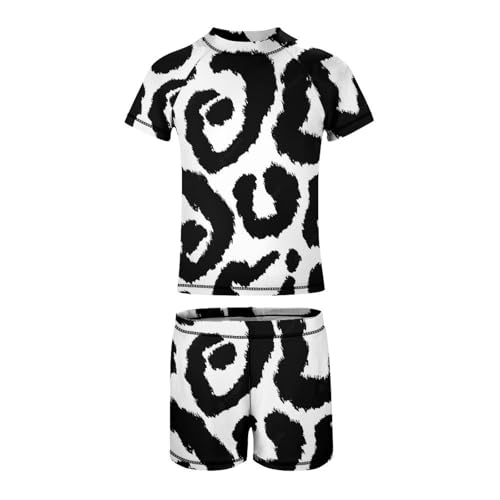 Leopard Dalmatian PrintChildren's Swimsuits Boys Two Piece Suit10-12Y（150cm）4