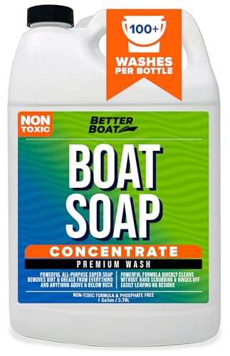 Premium Grade Boat Soap, Marine Concentrate Cleaner, 1 Gallon, Wash
