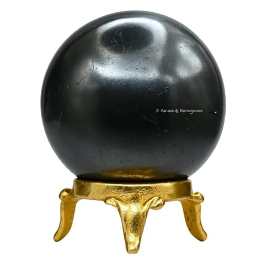 Hematite Crystal Ball with Stand - 2" Inches Crystal Sphere Meditation Balls for Witchcraft and Decorative Balls