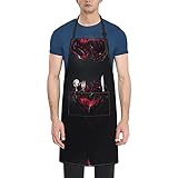 JUZGTSIT Delantal unisex de invierno con diseño de muñeco de nieve ajustable, impermeable, ideal para cocinero, hogar, cocina, pintura, jardinería, barbacoa