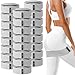 Bunnycool 24 Pcs Fabric Resistance Bands for Working Out Strength Exercise Bands for Women Men Resistance Loop for Legs and Butt, Yoga, Pilates, Rehab, Fitness and Home (Gray,Medium Resistance)