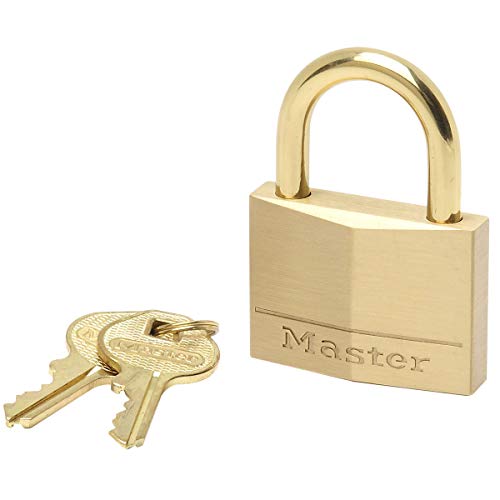 Master Lock Solid Brass 45mm Padlock with Brass Plated Shackle