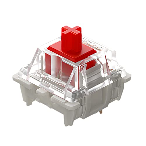 Gateron G Red Pro Pre-Lubed Switches for MX Mechanical Type Key Gaming Keyboards 3Pin Linear Keyswitch (105PCS)