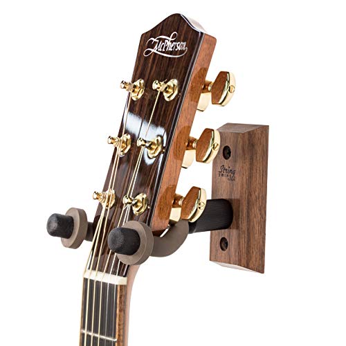 String Swing CC01-BW Hardwood Home & Studio Wall Mount Guitar Hanger - Black Walnut