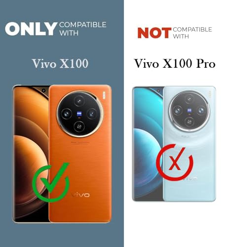 Image of Jkobi Lifetime Anti-Yellow Clear Back Cover Case for Vivo X100 5G (Sleek Hard Crystal | Shockproof and Camera Protection)