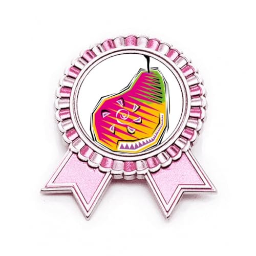 Broche rose motif mexicain métal taille M un cadeau original pour amie