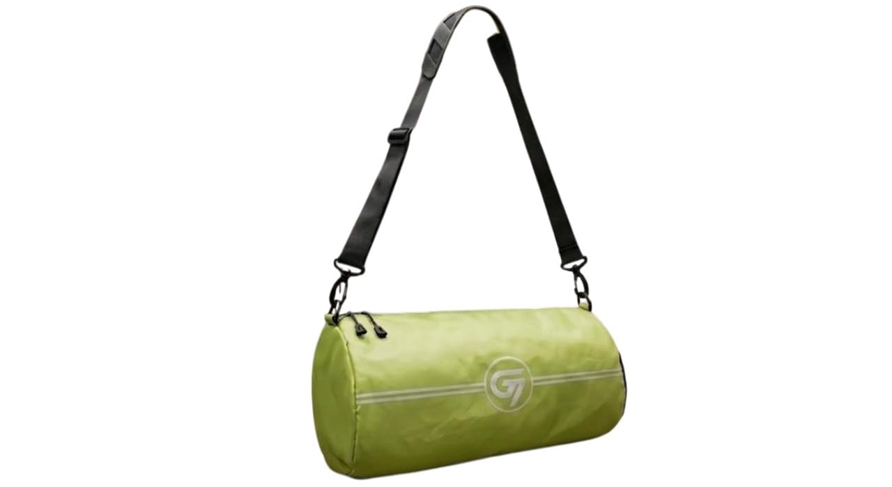 Gym Duffle Bag for Men & Women – Compact Sports & Travel Bag with Shoe Compartment, Towel Storage and Adjustable Shoulder Strap (Light Green)-image-48
