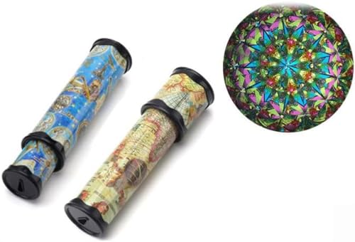 Kisigim 万華鏡 クラシック マジック 子供 おもちゃ ノベルティ ゲーム 工芸品 民芸品 教育おもちゃ 景品 玩具 懐かし玩具 イベント 子ども会 子供会 誕生日会 2本セット (20*5.5cm)