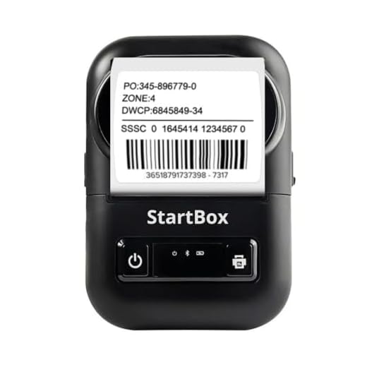 StartBox Brasil Impressora de Etiquetas Térmicas Inteligente Térmica Bluetooth Sem Tinta iOS Android Windows Personalize Suas Etiquetas APP Open Label + (Cor Preto)