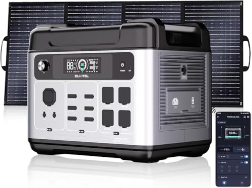 OUKITEL P2001 Plus Solar Generator with 200W Panel