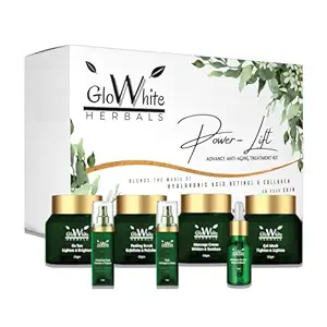 PowerLift Skin Lifting & Tightening Anti Aging Treatment Facial Kit 350g | Fortified With Collagen Boosters, Retinol, Hyaluronic Acid, Niacinamide, ACAI Oil | Younger, Tighter, Radiant & Brighter Looking Skin
