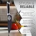 Shape28 Custom Engraved Black Knife with Artwork - Ultra Light, Razor-Sharp Blade Kitchen Knife - Personalized with Last Name