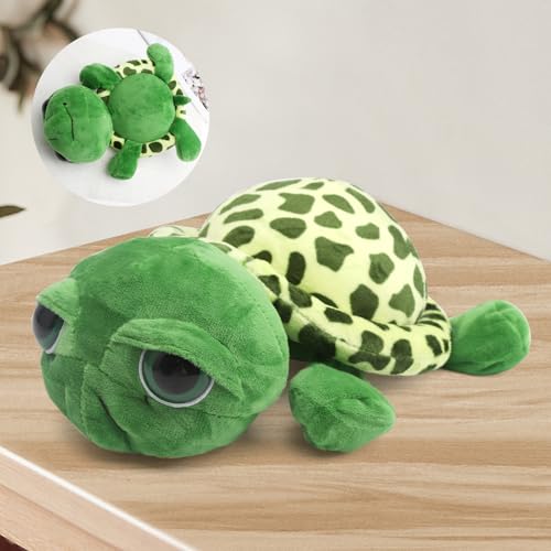 VOSSOT Peluche Tortue, 28 cm Doudou Douce Câline Écologique à Câliner et Jouer, Peluche Mignonne Comme Coussin Décoratif, Coin Douillet Chambre D'enfant