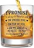 Regalos NewEleven para novio, esposo - Regalos románticos para él, regalo de cumpleaños para esposo - presente de aniversario, regalo de cumpleaños travieso para novio de novia, esposa, ella - vaso de whisky de vidrio 2